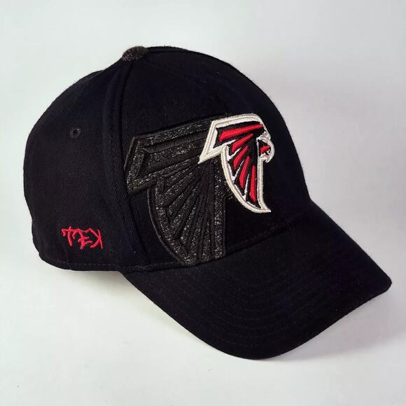 Atlanta Falcons Big Logo Hat Reebok Fitmax '70 Team Apparel Mens NFL Black S/M - Picture 1 of 11